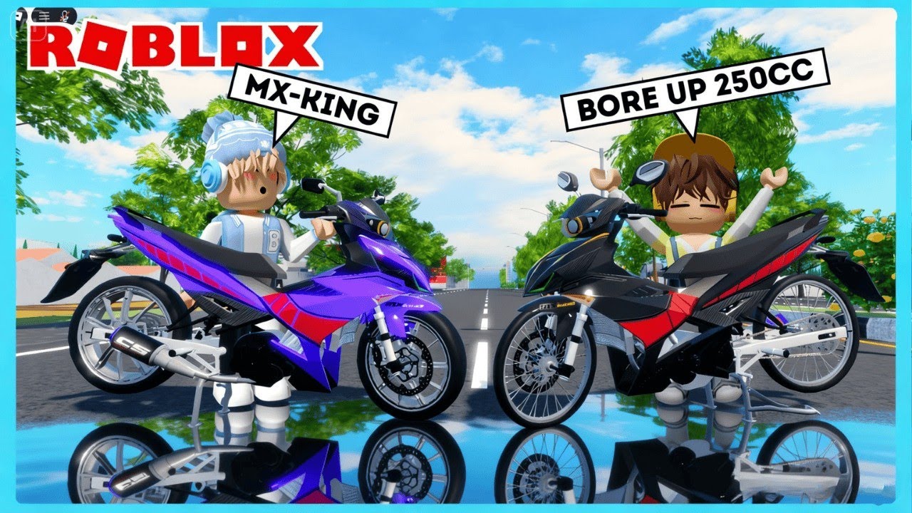 Bang Boy Dan Cio Balapan Motor Mx King Bore Up 250cc Di Game Roblox Herex Simulator HSI Max Beta