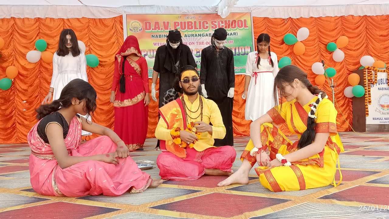 Horror comedy dance | Republic day 2025 | DAV Nabinagar | ghost act 