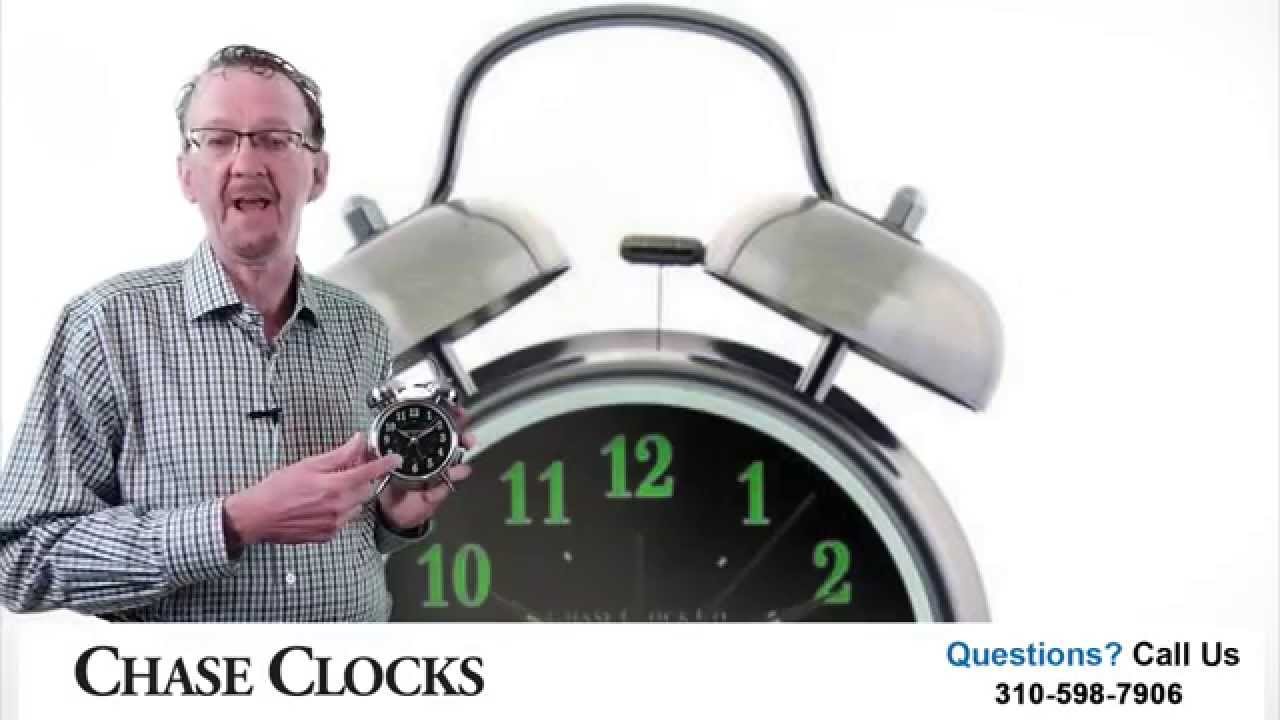 See How this Double or Twin Bell Classic Battery Alarm Clock Operates!