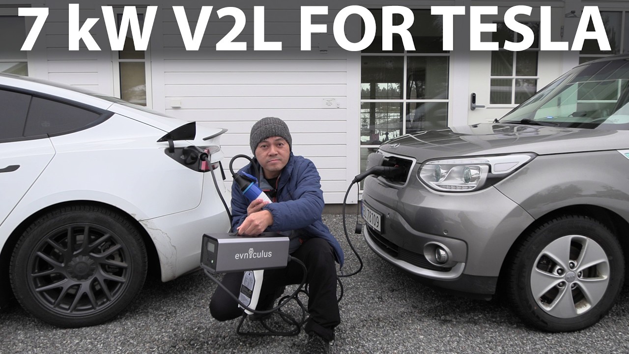 Адаптер Evniculus V2L для Tesla с выходной мощностью 7 кВт/32 А CEE.