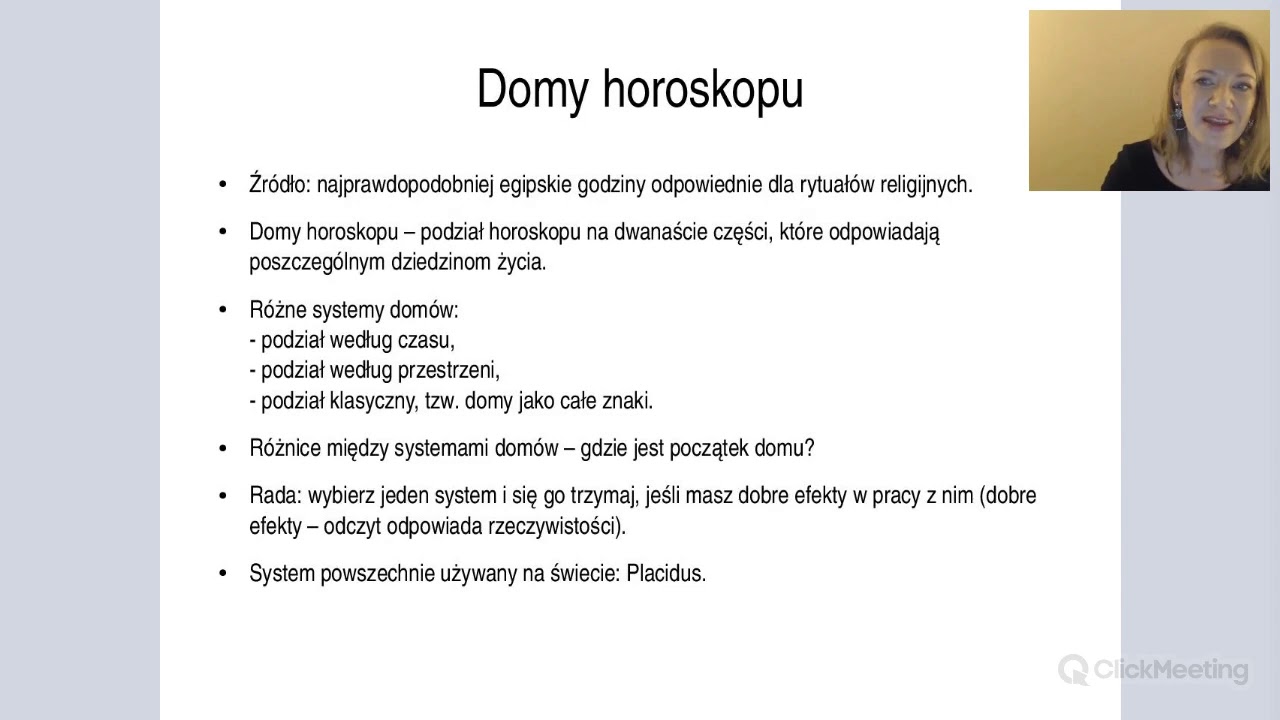 Domy horoskopu cz. 1 Miłosława Krogulska