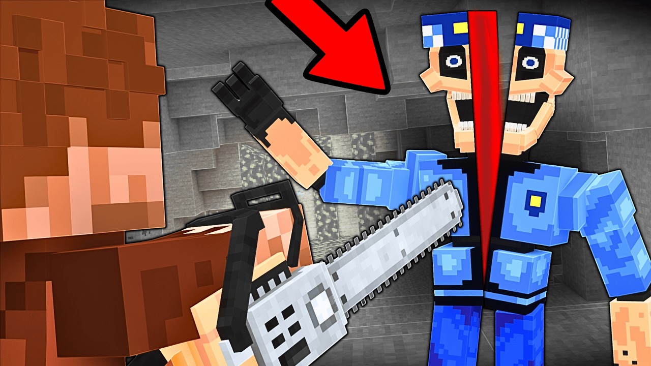 CANAVAR KEREM KOMİSER'İ ORTADAN İKİYE B&Ouml;LD&Uuml;K! 😱 - Minecraft