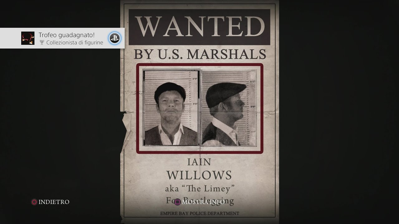 Mafia II PS4 Trofeo 