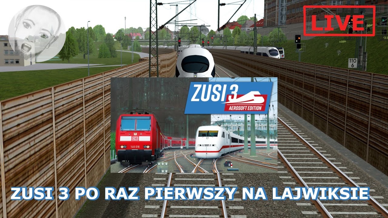 ZUSI 3/Testujemy na żywo profesjonalny symulator niemieckiej kolei/Na żywo🔴