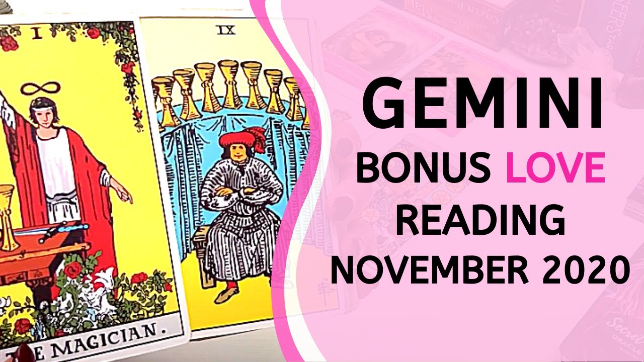 GEMINI BONUS ❤️ Wanting a New Beginning With You ~ Love Tarot Reading November 2020