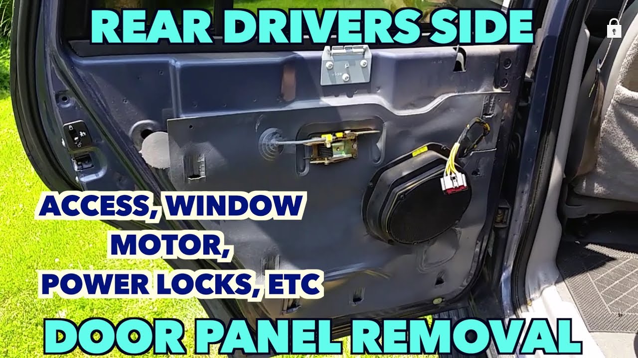 Rear Drivers Side door panel Removal. Expedition...Access, Speakers, Window motor Etc.