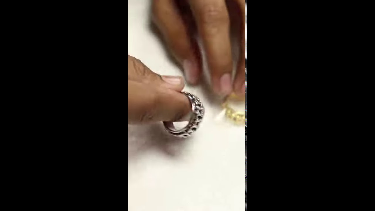 Punk Rotatable Bike Chain Ring Stainless Steel #Shorts