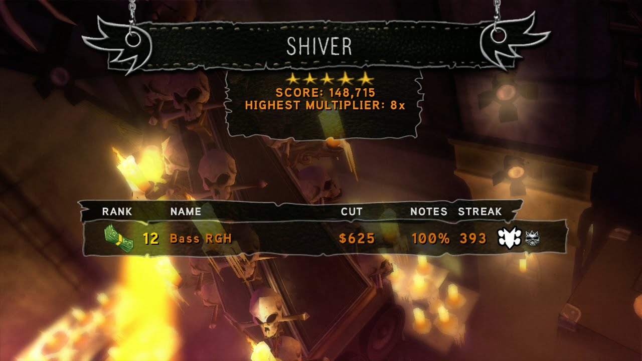 Guitar Hero: World Tour FC "Shiver" on Bass (148,715)