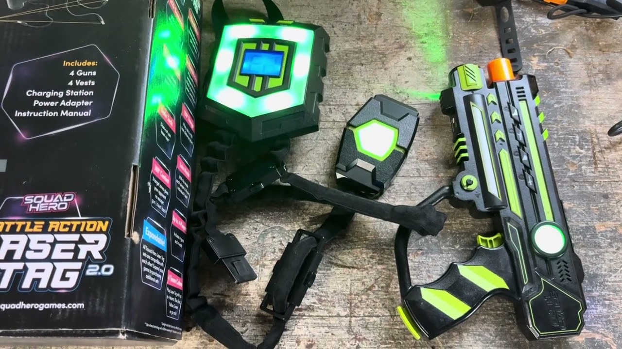Toys - Lasertag Set “Squad Hero” Review and Demo