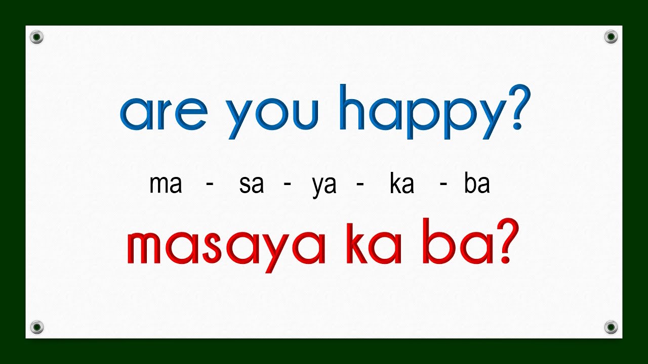 English Tagalog Useful Daily Expressions # 117