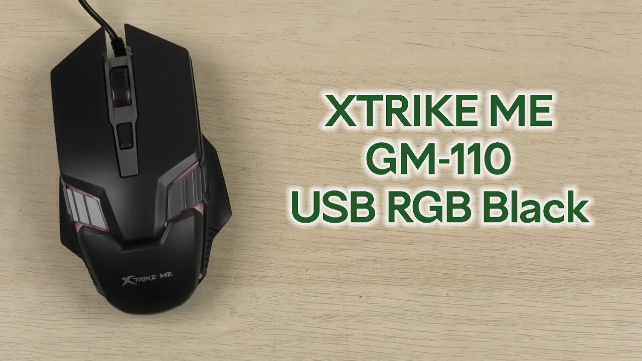 Розпаковка XTRIKE ME GM-110 USB RGB Black
