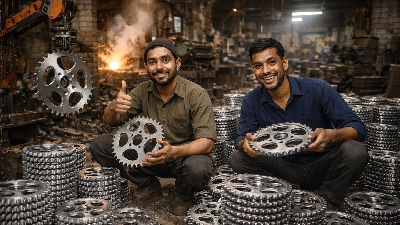 How Motorcycle Gears Are Made | Heavy Machines at Work