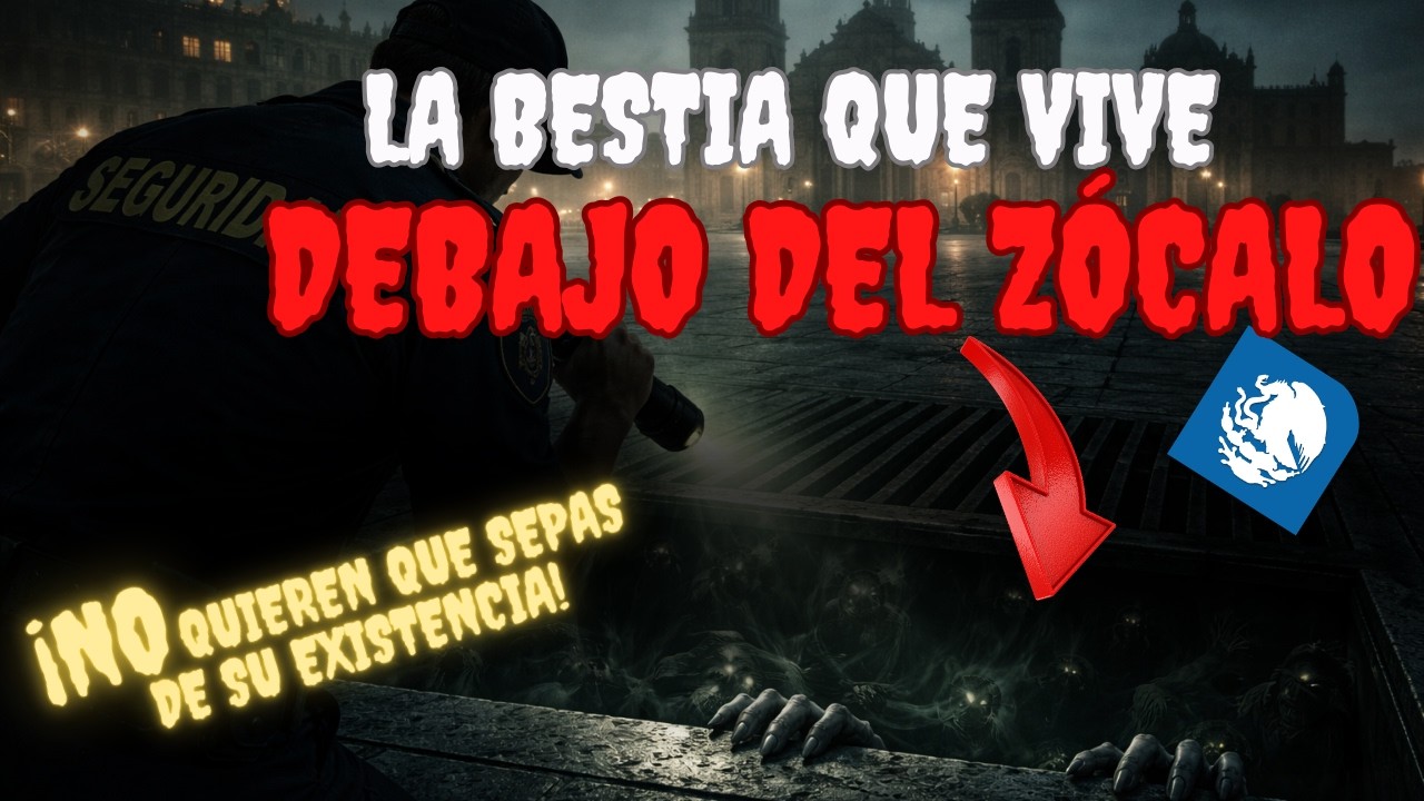 RELATOS de TERROR REALES: LA BESTIA QUE VIVE DEBAJO DEL ZÓCALO #paranormal CUIDADO! 😱
