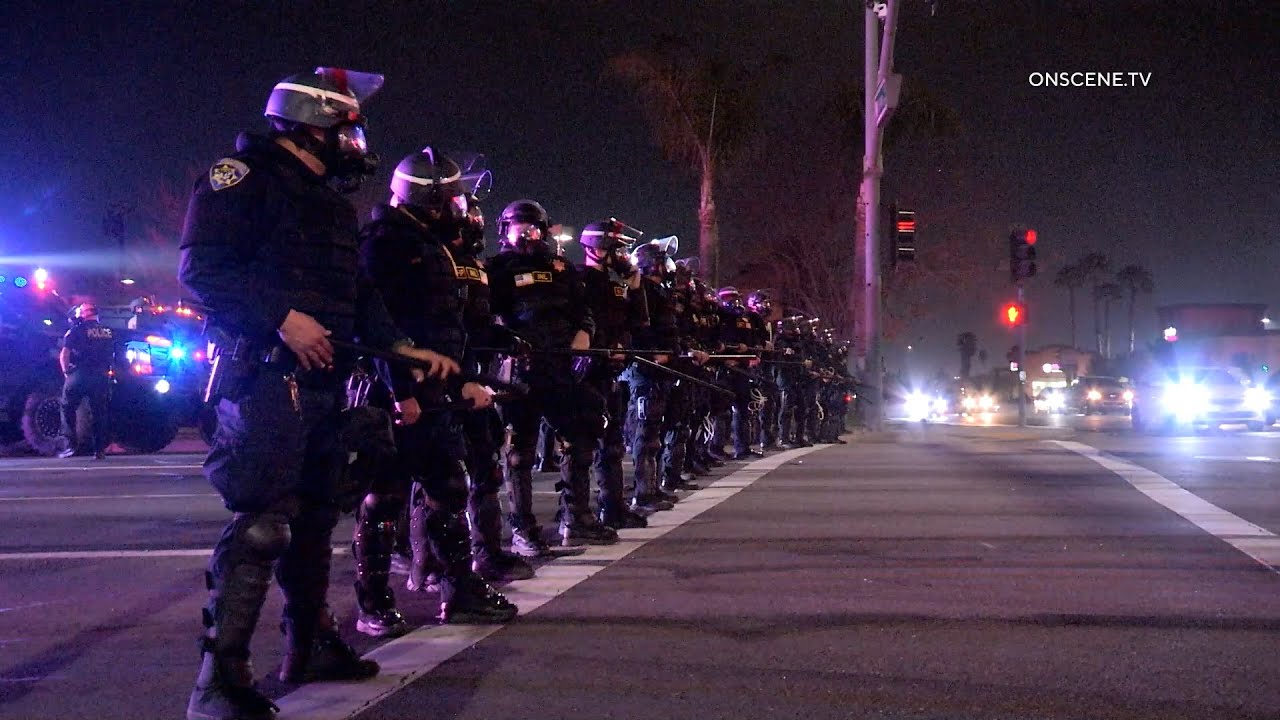 San Bernardino ICE Protest Turns Unruly and Tear Gas is Deployed