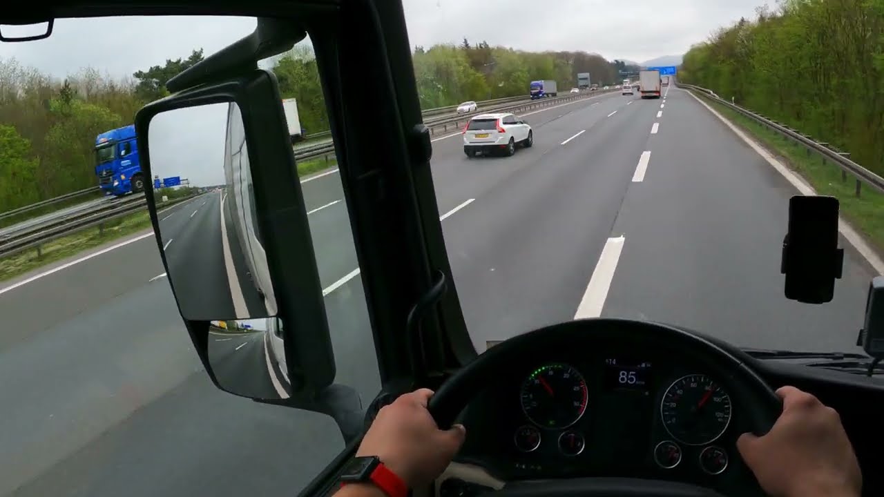 POV DRIVING MAN TGX 510 - GERMANY 🇩🇪,  AUTOBAHN A2, View 4k. G&uuml;tersloh - Porta Westfalica.