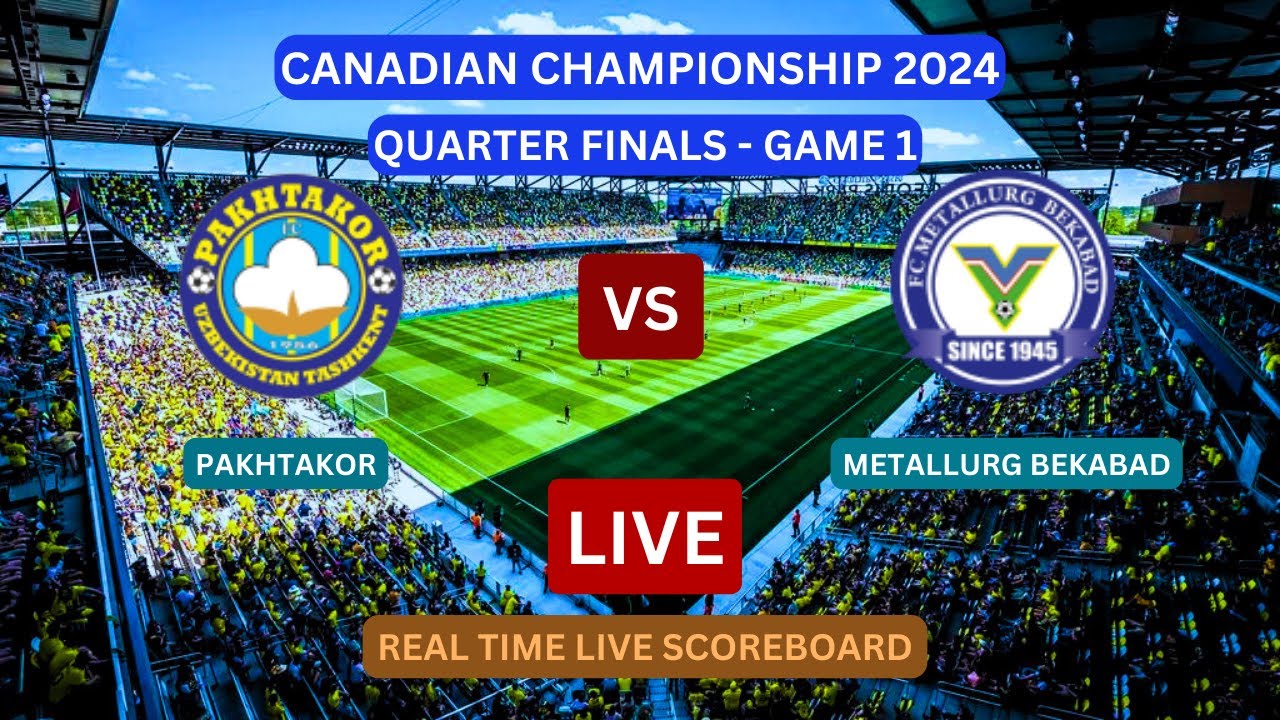 Forge FC Vs CF Montreal LIVE Score UPDATE Today 2024 Canadian Championship Quarter Finals Game 1
