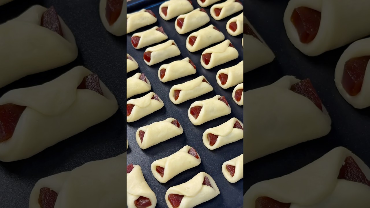 Belisc&atilde;o (Bolachinhas de Goiabada) #receitas #bolacha #biscoito #goiaba #beliscao