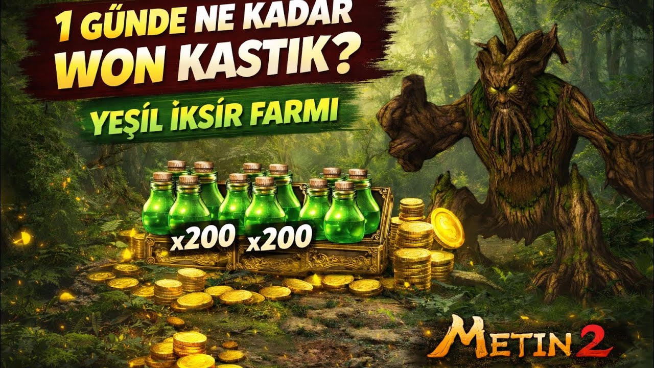 YEŞİL İKSİR FARMI GERÇEKTEN KAZANDIRIYOR MU? NET CEVAP | Metin2