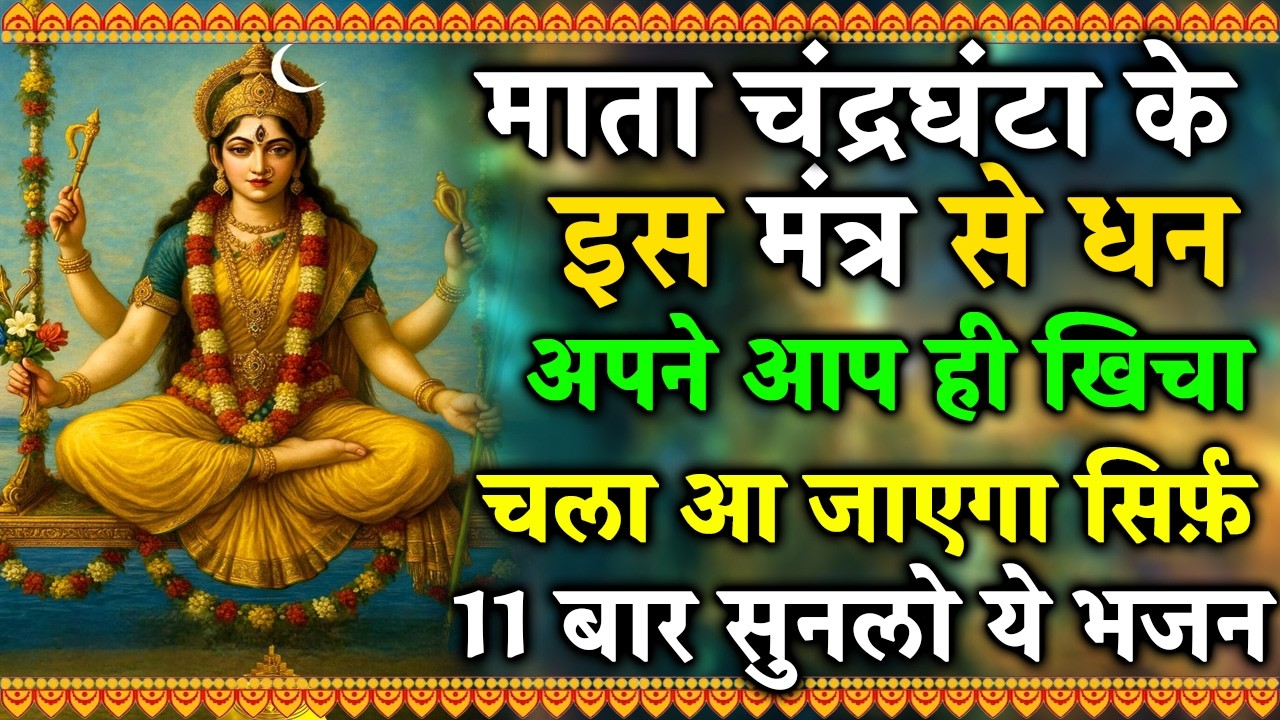 माँ चंद्रघंटा का दिव्य मंत्र | Navratri Day3 Mantra | सुनते ही दूर होंगे संकट | #ChandraghantaMantra