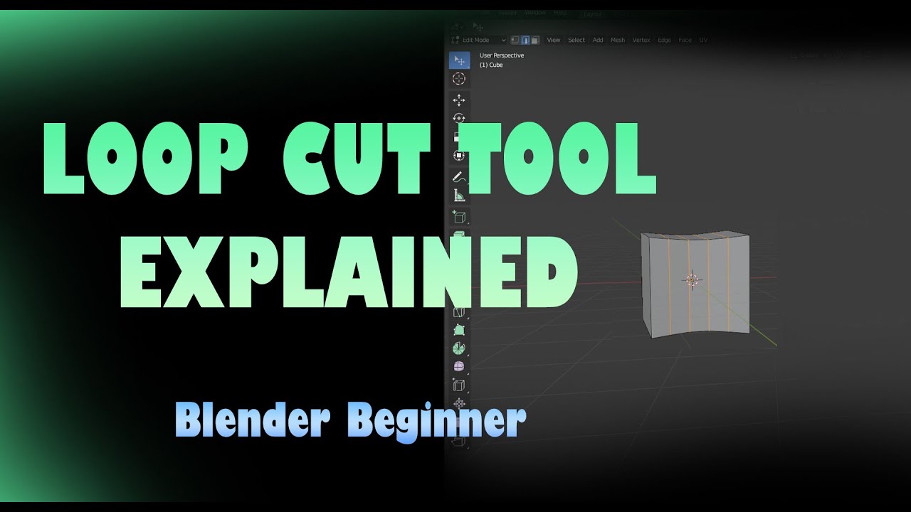 LOOP CUT TOOL IN BLENDER EXPLAINED IN 2 MINS