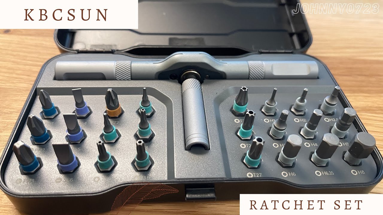 KBCSUN Precision Ratchet Screwdriver Set - 24 bits, high quality, perfect for hobbyist