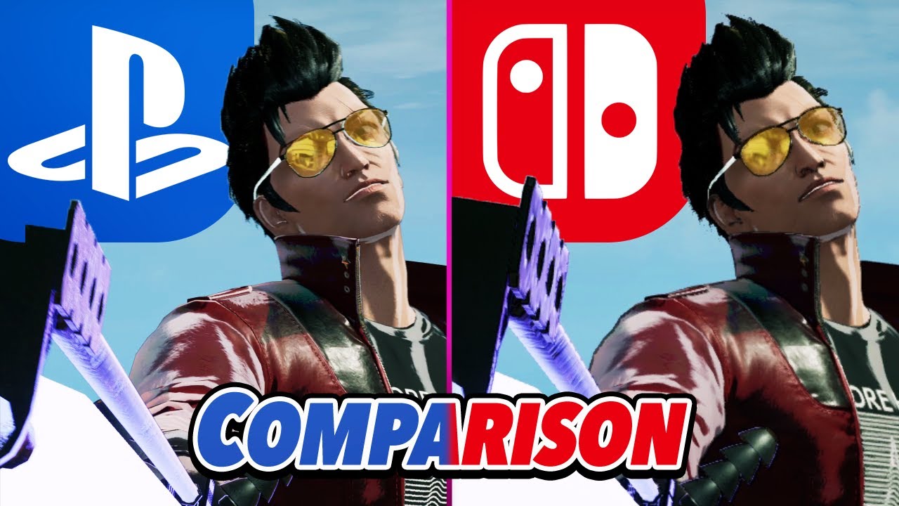 No More Heroes 3 Graphics Comparison (PS5 vs Switch)