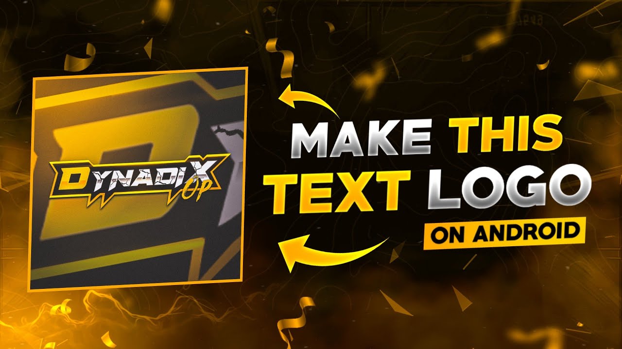 How To Make Gaming Esport Text Logo On Android | Esports logo tutorial | Create esports text logo
