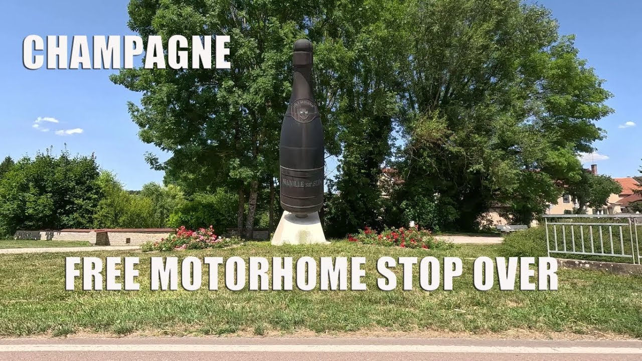 Free Motorhome Site With Champagne #motorhomelife #vanlife #travel