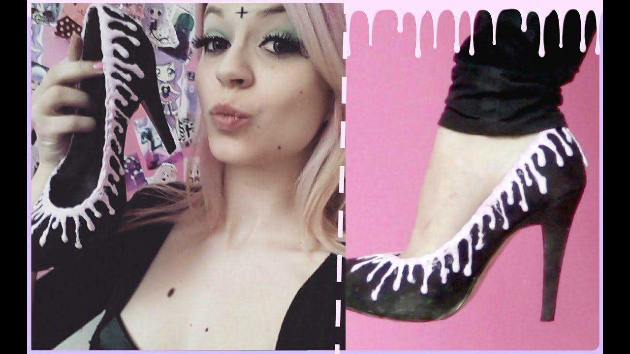 DIY: Pastel Goth Melting Shoes!