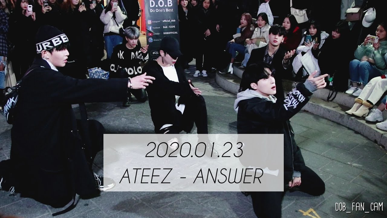 [DOB_디오비] 200123 홍대공연 2차 마지막곡 / ATEEZ 에이티즈 - ANSWER 앤서