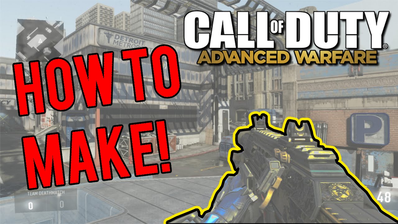 Call of Duty AW: How to MAKE the Bal-27 Obsidian Steed! (AW How To Make Elite Weapons)