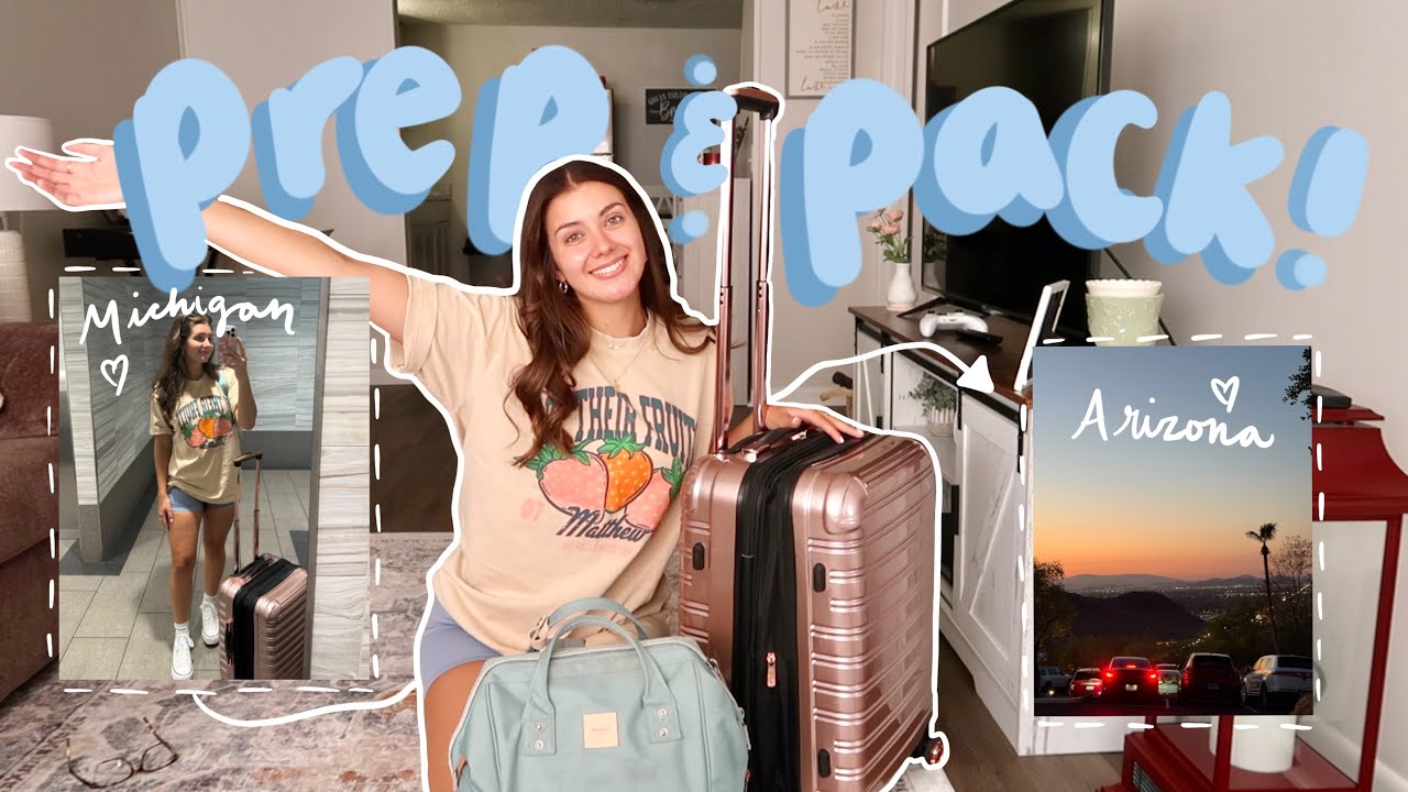 pack & prep with me for travel! ✈️🏜️🎒carry-on, packing list, last minute to-do's #teddyblake 
