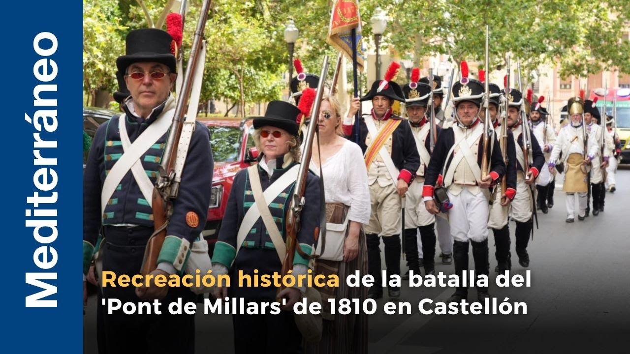 Castelló disfruta con la recreación histórica de la batalla del 'Pont de Millars' de 1810
