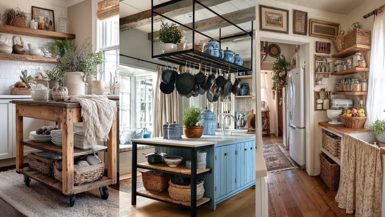 Tiny KITCHEN, BIG STYLE 🦋 Cottage Farmhouse Smart Storage Solutions for Every Tiny Space! HOME DECOR