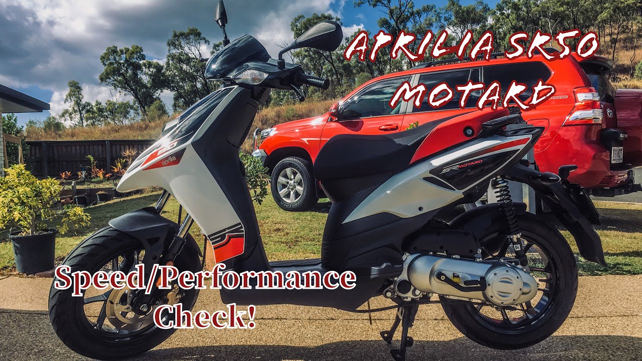 Aprilia SR50 Motard Speed/Performance Check