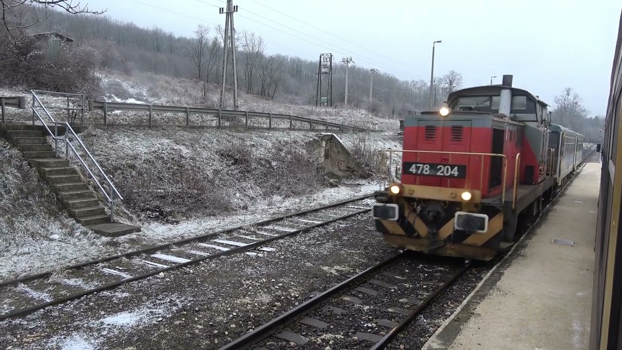 2026.02.02 Utazás a 11-es Veszprém - Győr vonalon Veszprémtől Zircig