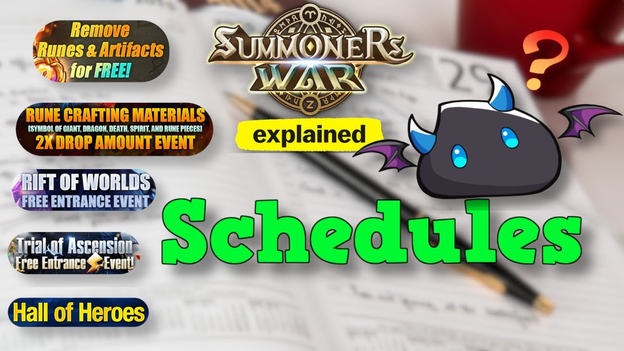 [GUIDE] Schedules - Summoners War Explained