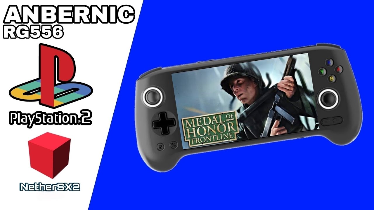 ANBERNIC RG556 - Medal of Honor Frontline - PlayStation 2/NetherSX2 v1.5 - Vulkan 1,5x