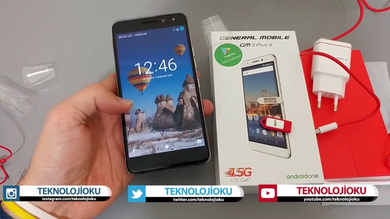 General Mobile GM 5 Plus Kutu Açılış Videosu (Unboxing)