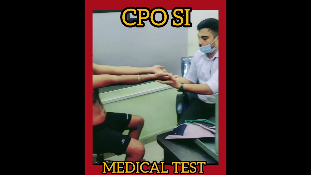 CPO SI medical test || Medical test unfit point 