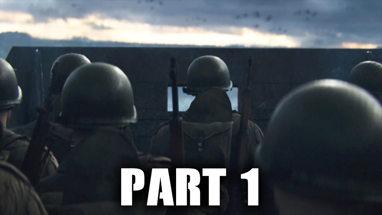 Call of Duty WW2 Gameplay Walkthrough Part 1 - D-DAY (COD WWII Campaign) Full Game