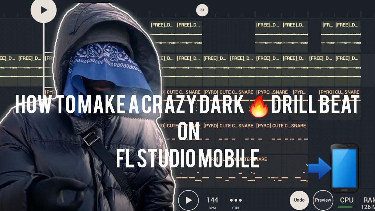 How to Make a Hard Dark Drill Beat On FL Studio Mobile/ [FREE] UK x NY drill Type Beat