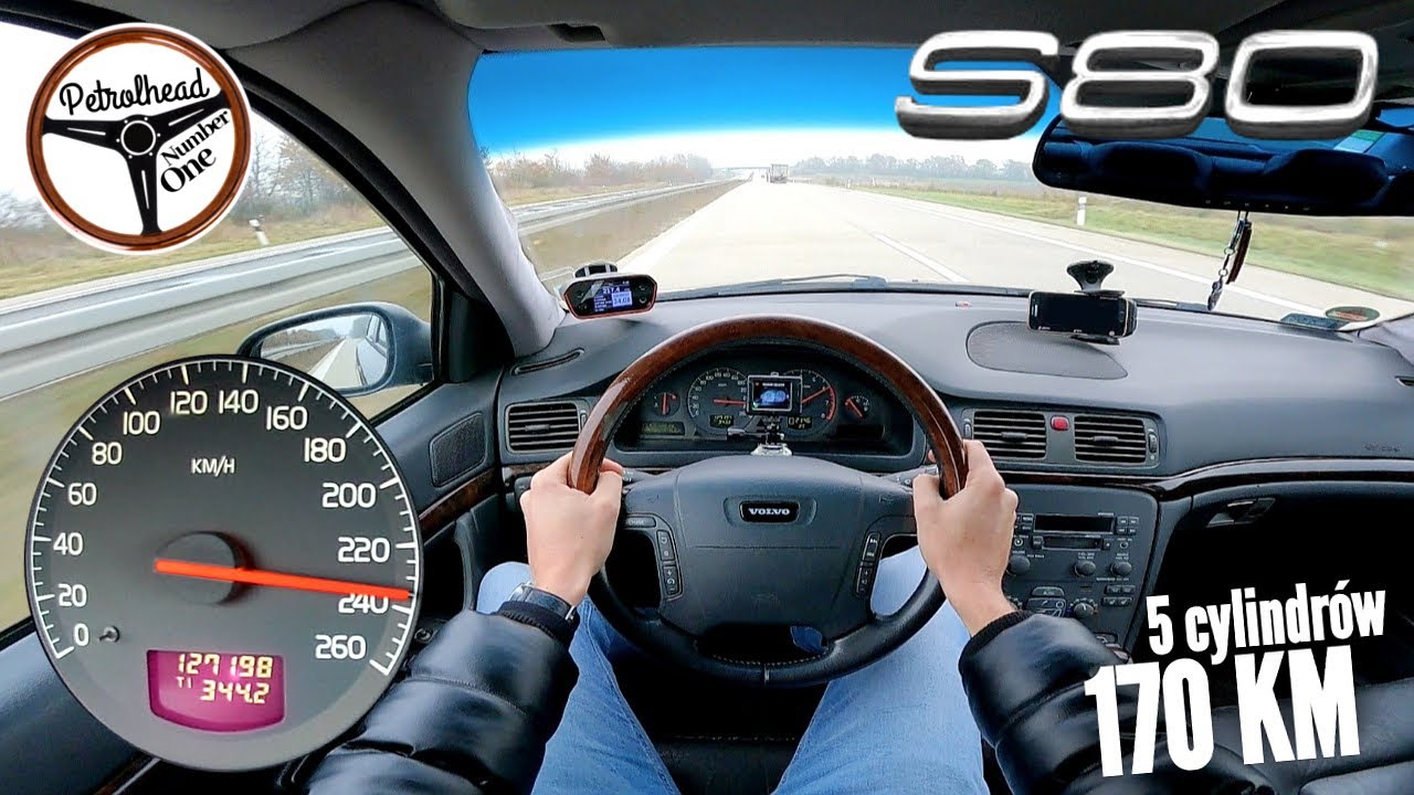 1999 Volvo S80 2.4 170 KM | V-MAX. RACEBOX 0-100, 100-200 km/h. Próba autostradowa i prezentacja.