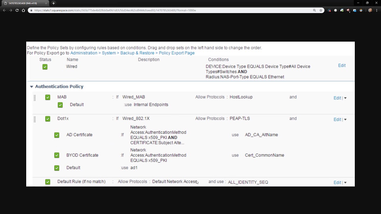 ISE 2.6 Policy Sets & Using Network Device Groups
