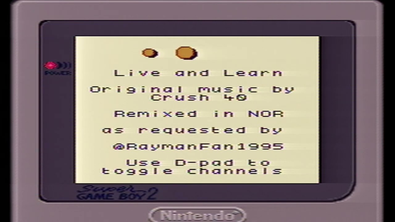 Live and Learn - Sonic Adventure 2 - Game Boy remix
