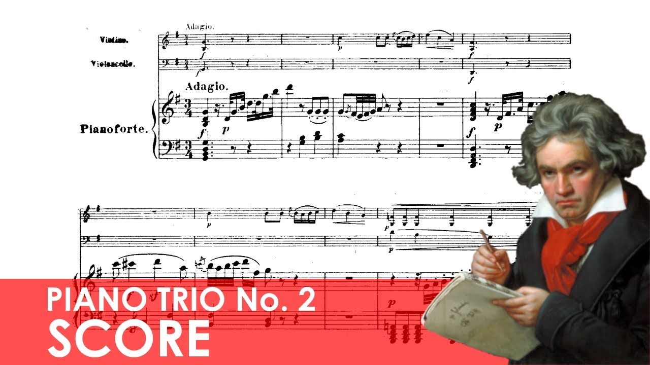 BEETHOVEN Piano Trio No. 2 in G major (Op. 1, No. 2) Score