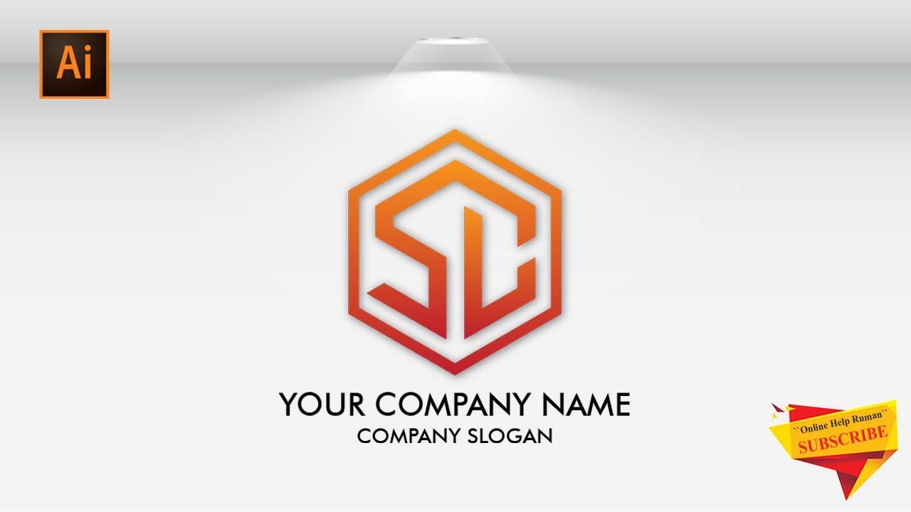 Letter S+D Logo Design | Illustrator Tutorial | How to make logo design in Adobe Illustrator CC