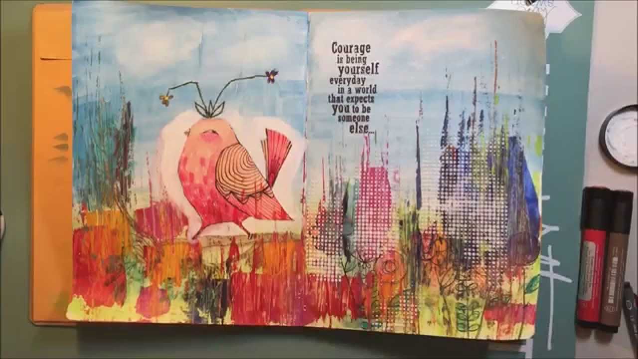 Mixed Media Mania: Art Journal #3 A collaboration with Kelly (Froggie251)