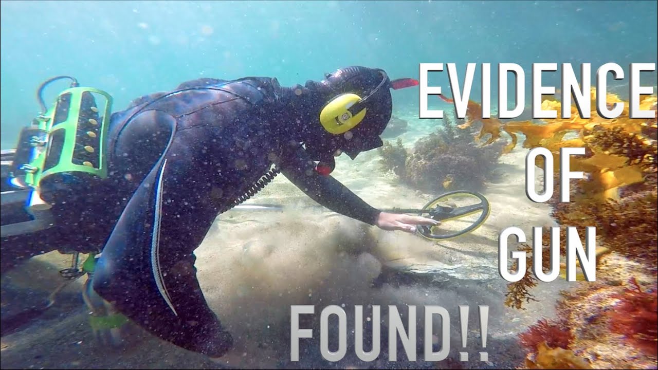 EVIDENCE!! of Gun FOUND Bullet Cash & Jewlery Underwater Metal Detecting TREASURE
