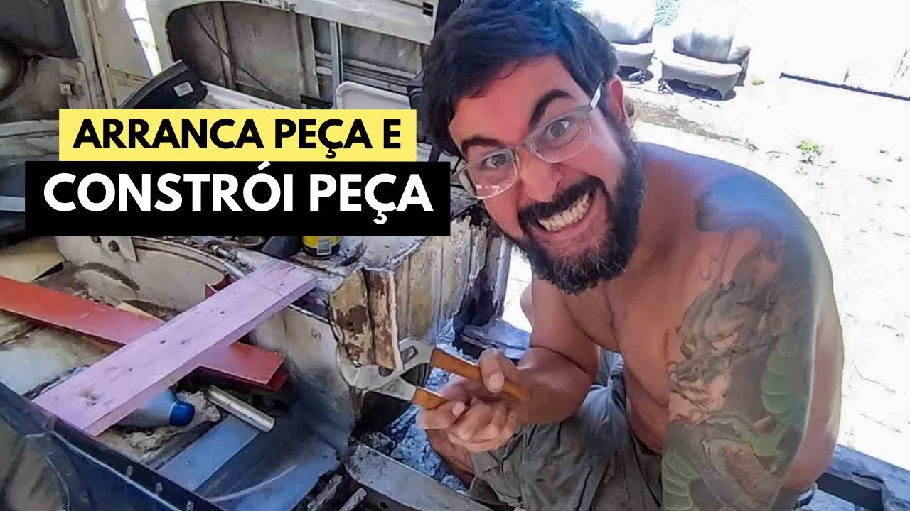 Cada pecinha é uma saga dentro da saga da reforma da Kombi